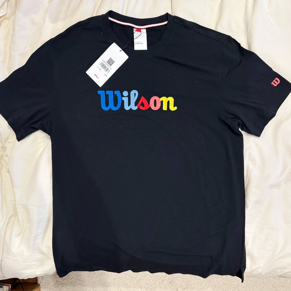 Wilson Men's Black  Athletic T-Shirt